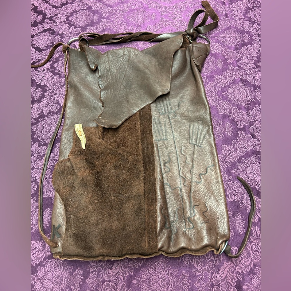 Hunter Trapper Unique Artisan Genuine Leather Bag